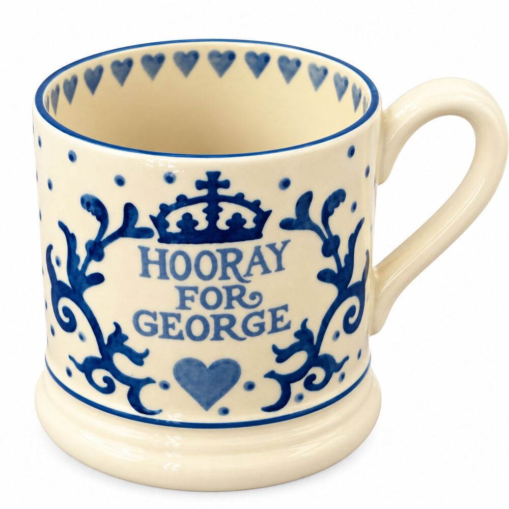 Emma Bridgewater Royal Baby Mug Hooray For George It's a Prince July 2013